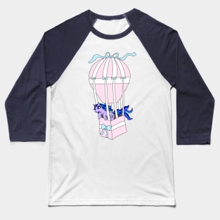 Hot Air Balloon Unicorn Baseball T-Shirt